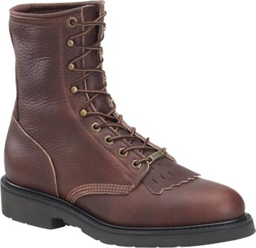 Walnut Double H Boot 8 Inch Work Lacer Steel Toe